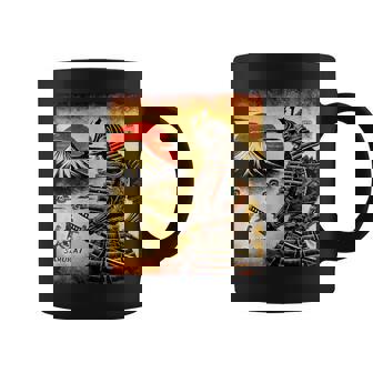 「夜明けの富士山と壮大な侍戦士」 コーヒーマグ - Kawaiitshirt