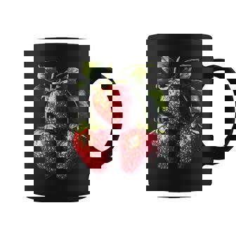 いちご フルーツモチーフ カラフル イラスト イチゴ コーヒーマグ - Kawaiitshirt