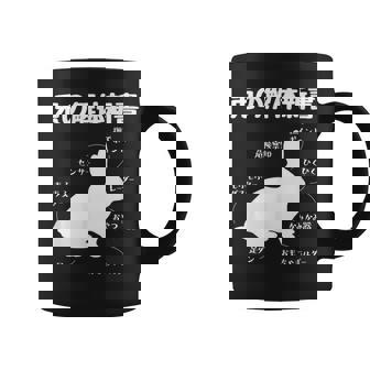 うさぎの解体新書 ウサギ好き うさぎ好き うさぎの飼い主 おもしろ かわいい うさぎ 兎 ウサギ コーヒーマグ - Kawaiitshirt