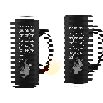 なまむぎなまごめなまけもの 早口言葉 ナマケモノ 面白い 可愛い なまけもの 動物好き 長袖tシャツ コーヒーマグ - Kawaiitshirt