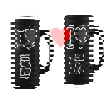 アイラブ・湯【変なデザイン屋さん】温泉 お風呂 銭湯 お土産 旅行 ハート スタッフ メッセージ・面白い デザイン コーヒーマグ - Kawaiitshirt