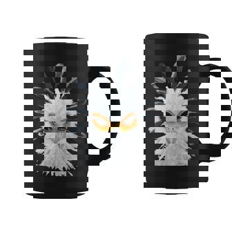 アクリル画アート ヘビクイワシ デザイン 長袖tシャツ コーヒーマグ - Kawaiitshirt