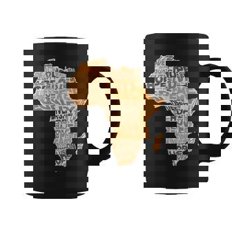 アフリカの平等パターン メラニン 肌色 アフリカ地図 コーヒーマグ - Kawaiitshirt