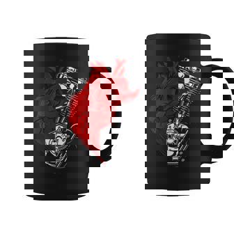 オートバイ エンジン バイカー アンチバレンタインデー 面白いグラフィック 長袖tシャツ コーヒーマグ - Kawaiitshirt