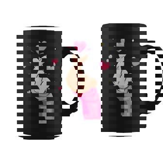 メンズ レディース キッズ グラフィックデザイン バレンタイン ハート ラブ コーヒーマグ - Kawaiitshirt