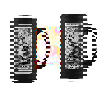 コーギー 面白いtシャツ 犬 タロット カード かわいい メンズ 子供 おもしろ 服 グッズ ネタ わんこ コーヒーマグ - Kawaiitshirt