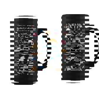 サメの種類 面白いサメの顔 サメの恋人 キッズ 先生 長袖tシャツ コーヒーマグ - Kawaiitshirt