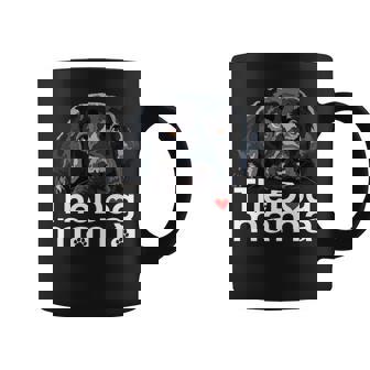 ザドッグママブラックラブラドールママレトリーバーマザードッグマミー 長袖tシャツ コーヒーマグ - Kawaiitshirt