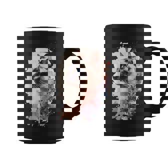 シャム猫 日本の桜 花柄 水彩 猫 コーヒーマグ - Kawaiitshirt