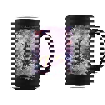 スペースキャットライディングアルパカユニコーン-ピザ＆タコス コーヒーマグ - Kawaiitshirt