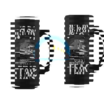 タイタニック号を愛する少年 ヴィンテージ船 タイタニック愛好家 コーヒーマグ - Kawaiitshirt