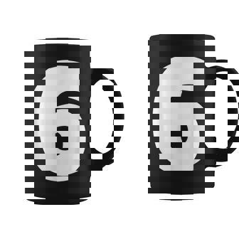 タイポグラフィ 太字表示 6番 数字 6 コーヒーマグ - Kawaiitshirt
