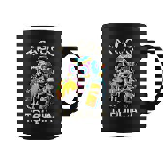 タコスとテキーラ キャンディスカル シンコ・デ・マヨ ロス・ムルトス コーヒーマグ - Kawaiitshirt