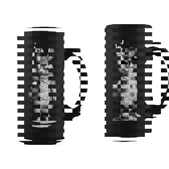 チンチラ ロックミュージック レトロ ヴィンテージ ペット愛好家 コーヒーマグ - Kawaiitshirt