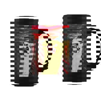 トイプードル 面白いtシャツ 犬 ムンクの叫び かわいい メンズ 子供 おもしろ 服 グッズ ネタ わんこ コーヒーマグ - Kawaiitshirt