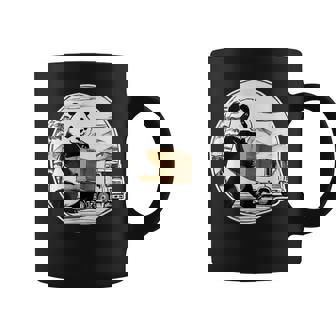 トラック運転手 パンダ 運送業 水墨画 和風 おもしろ 動物 コーヒーマグ - Kawaiitshirt