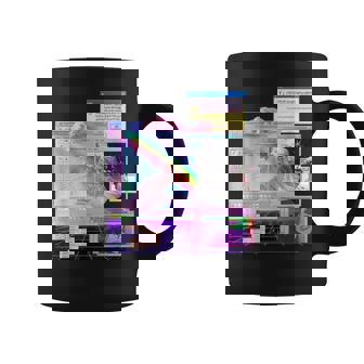 トリッピーサイバー美的ヴェイパーウェイヴインターネットクラシックアート コーヒーマグ - Kawaiitshirt