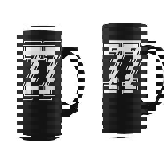 ナンバー77 野球 フットボール 誕生日 コーヒーマグ - Kawaiitshirt