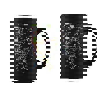 ニューヨーク市メトロマップアート I Heart Ny お土産ギフト 長袖tシャツ コーヒーマグ - Kawaiitshirt