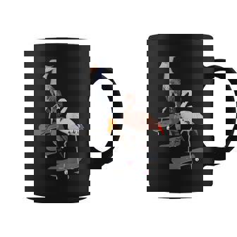 ハシビロコウ フラミンゴ スケートボード 鳥 動物 図 バードウォッチング 贈り物 鳥類学者 生物学者 自然科学 コーヒーマグ - Kawaiitshirt