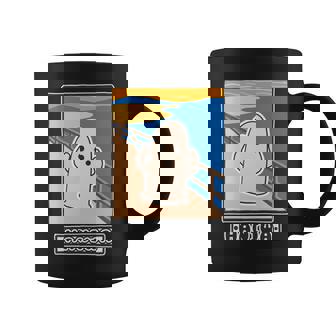 ハニワくん の ムンクの叫び 埴輪【ゆるフレンズ】名画 パロディ 歴史土器 キャラクター かわいい イラスト 面白い 長袖tシャツ コーヒーマグ - Kawaiitshirt