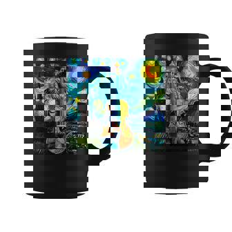 バイオリン 楽器 面白いtシャツ ゴッホ 星月夜 かわいい メンズ 子供 おもしろ 服 グッズ ネタ 音楽 コーヒーマグ - Kawaiitshirt