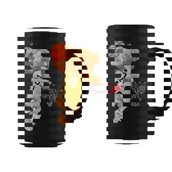 バスケットボール かわいい テディベア コーヒーマグ - Kawaiitshirt