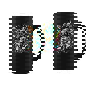 パピヨン犬の飼い主 パピヨン犬のアートワーク コーヒーマグ - Kawaiitshirt