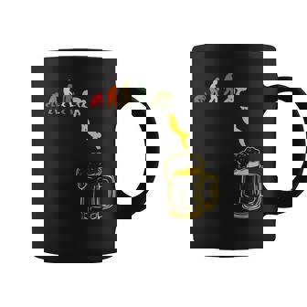 ビール 酒 面白いtシャツ 人類の進化 飲み おもしろ 飲み会 のんべえ メンズ ネタ 服 コーヒーマグ - Kawaiitshirt