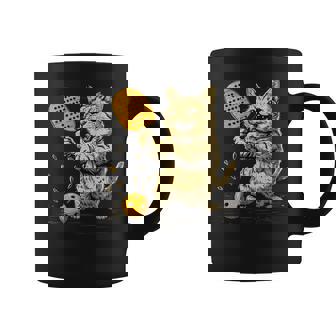 ピックルボール選手 ピックルボールの猫 長袖tシャツ コーヒーマグ - Kawaiitshirt