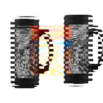 ファニー タビーキャット 絵画 ムンクの叫び パロディ コーヒーマグ - Kawaiitshirt