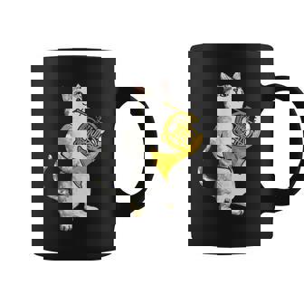 フレンチホルン音楽家オーケストラ音楽を奏でるクールな猫 コーヒーマグ - Kawaiitshirt