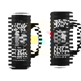 ラグビーとビール だからこそ私はここにいます イタリアのラグビーファン コーヒーマグ - Kawaiitshirt