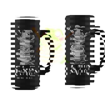 ラーメンを食べるカエルの麺 カワイイ 美的 日本アニメ コーヒーマグ - Kawaiitshirt