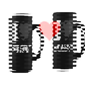 レッドハート I Love Pussy コーヒーマグ - Kawaiitshirt