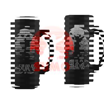 レトロサンセット相撲 コーヒーマグ - Kawaiitshirt