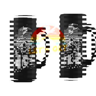 レトロヴィンテージスキー Let's Get High 長袖tシャツ コーヒーマグ - Kawaiitshirt