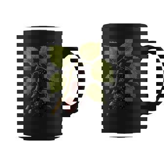 ヴィンテージ ボタニカル 桑 自然 フルーツ アートプリント コーヒーマグ - Kawaiitshirt