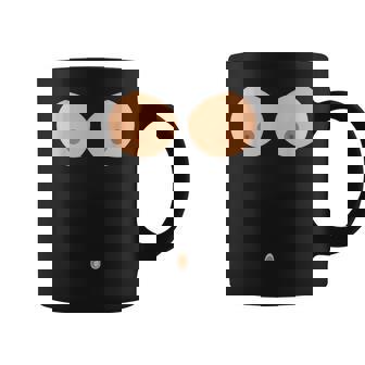 乳首おへそボタン おっぱい 面白いコスチューム コーヒーマグ - Kawaiitshirt