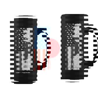 半日半 アメリカ国旗 日米ルーツ コーヒーマグ - Kawaiitshirt