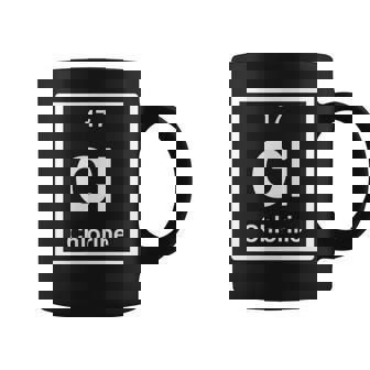 塩素 Cl 元素周期表 サイエンスギフト コーヒーマグ - Kawaiitshirt