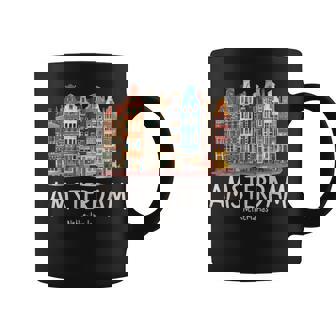 夜のアムステルダム-オランダオランダ-アムステルダム コーヒーマグ - Kawaiitshirt