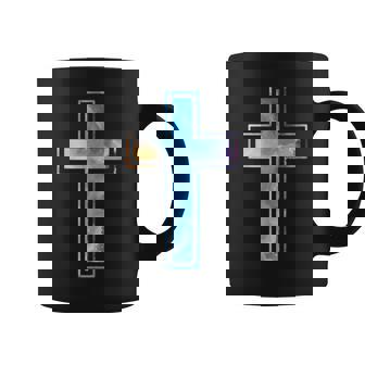 宗教のシルエット 信仰 水彩 キリスト教 十字架 コーヒーマグ - Kawaiitshirt