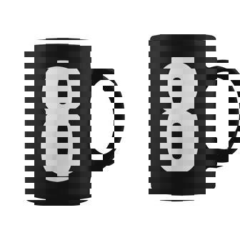 数字 8 数字 8 プレーン 白 数字 コーヒーマグ - Kawaiitshirt