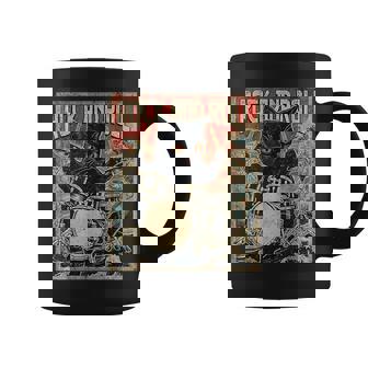 猫 演奏 ドラム ロック オン ヴィンテージ ロック ドラマー 猫 コーヒーマグ - Kawaiitshirt