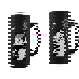 疲れきったバドミントンパンダ 面白いかわいいシャトルコック動物 コーヒーマグ - Kawaiitshirt