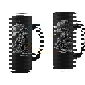 蒸気機関車 鉄道 機関車 ギフト 蒸気機関車 長袖tシャツ コーヒーマグ - Kawaiitshirt