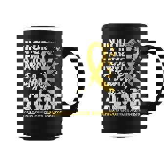 誰も一人で戦わない 小児がん啓発ゴールドリボン コーヒーマグ - Kawaiitshirt