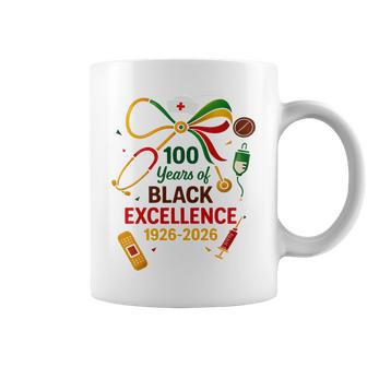 100 Years Of Black Nurse Excellence Centennial History Month Coffee Mug - Thegiftio UK
