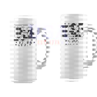 4Th Of July Patriotic Us Flag Usa Est 1776 America Women Coffee Mug - Thegiftio